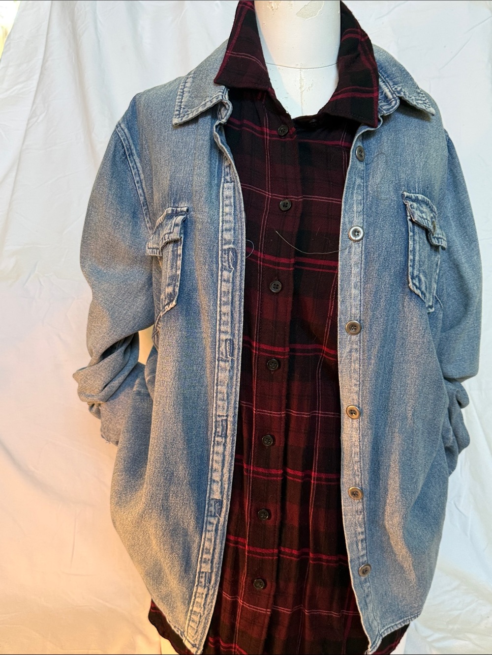 Forever 21 Denim Button-Up Shirt Jacket